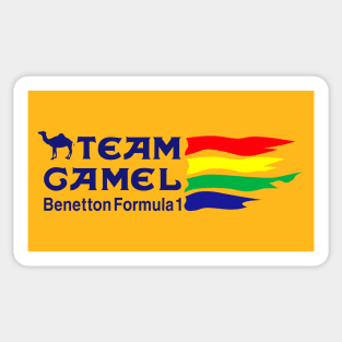 Benetton F1 Team 90's Vintage Art Sticker